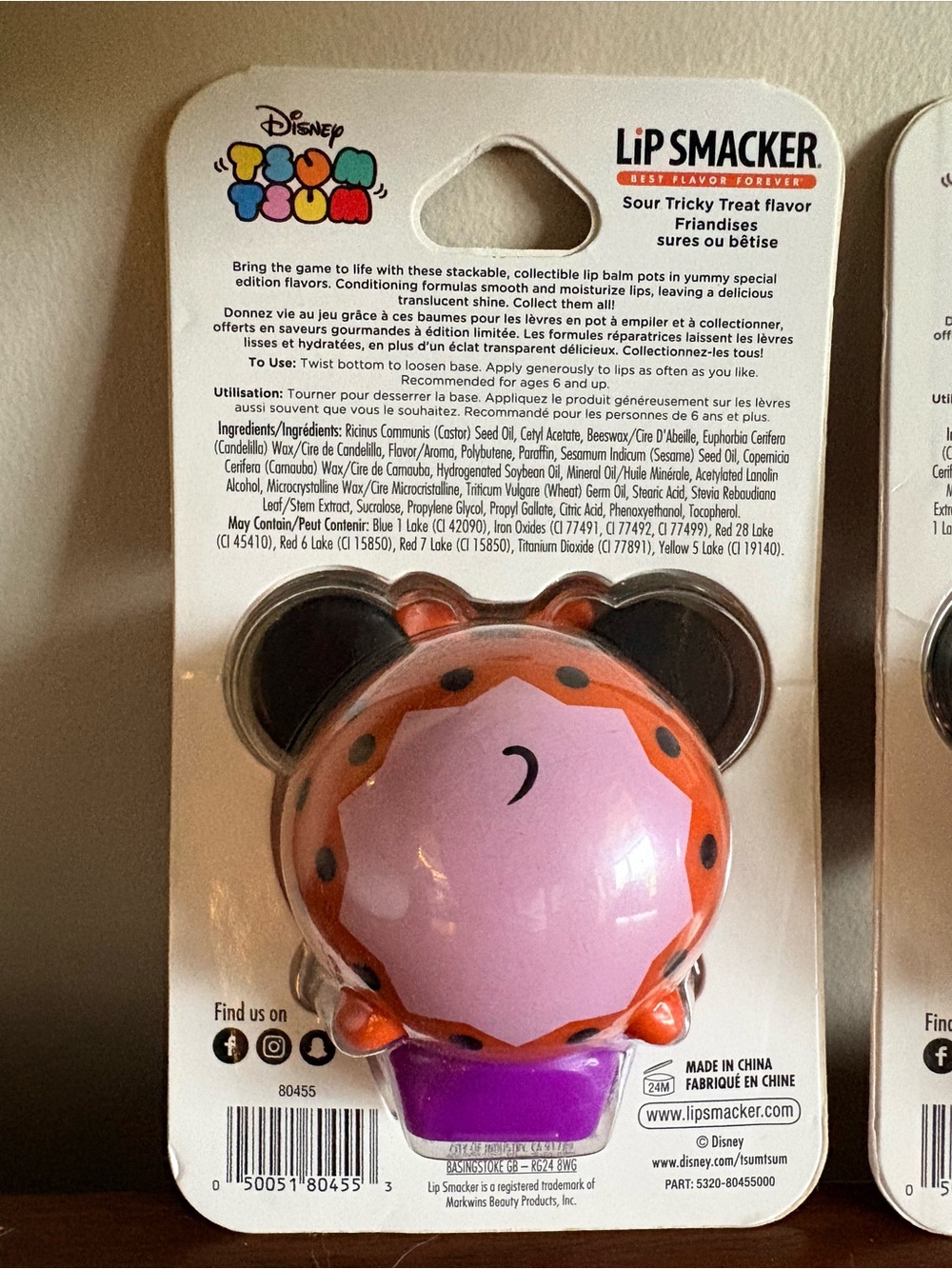 Disney Tsum Tsum Lip Smacker Halloween Mickey and Minnie New - Picture 5 of 6